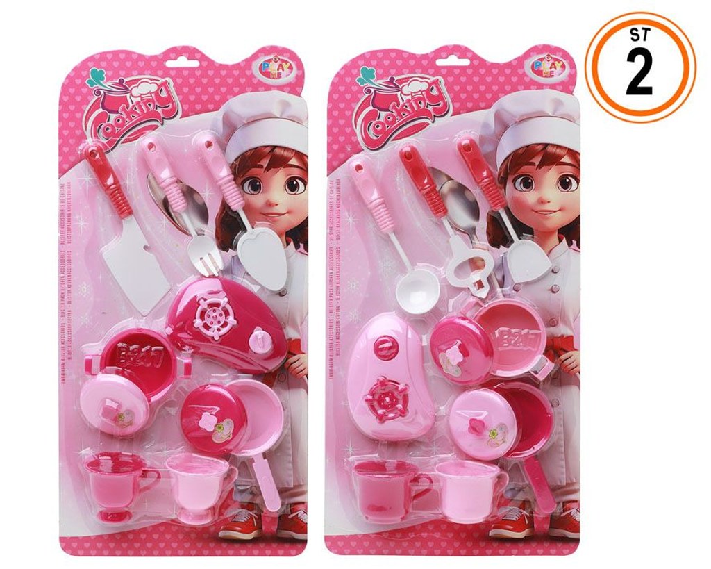 Conjunto de Panelas Cooking Rosa 42 x 21 Cm