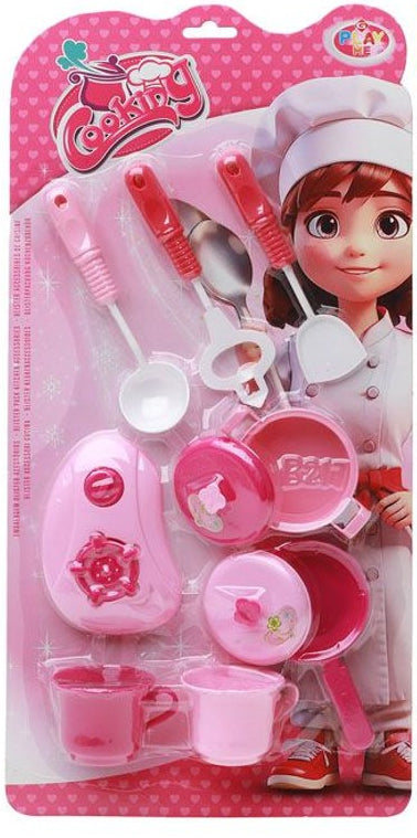 Conjunto de Panelas Cooking Rosa 42 x 21 Cm - Rosa Claro