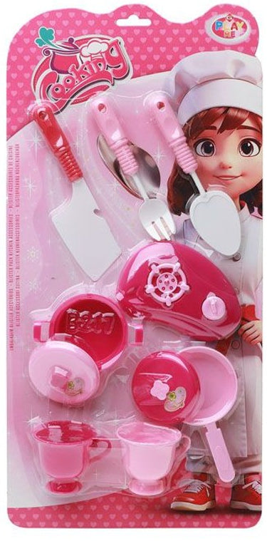 Conjunto de Panelas Cooking Rosa 42 x 21 Cm - Fúcsia