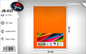 Pack 25 Cartolinas Fluorescentes 50 x 65 Cm Laranja