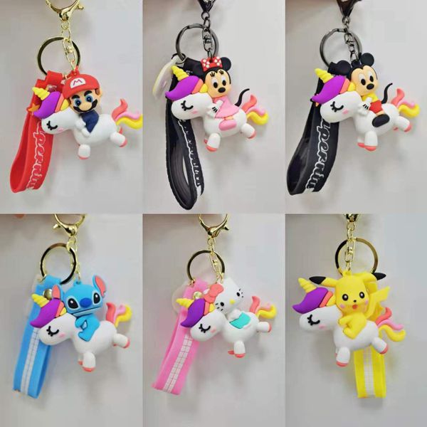 Porta-Chaves Unicórnio com Personagem