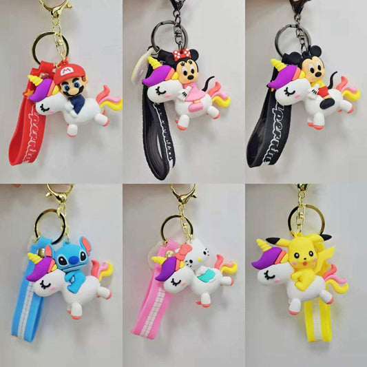 Porta-Chaves Unicórnio com Personagem