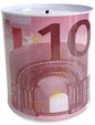 Mealheiro de Metal Notas de Euro 13 x 15 cm - Nota de 10 €