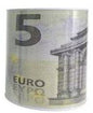 Mealheiro de Metal Notas de Euro 13 x 15 cm - Nota de 5 €