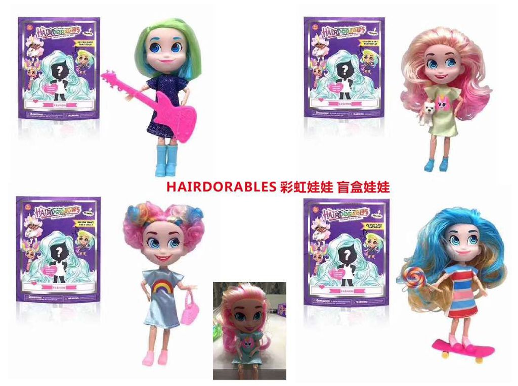 Boneca Surpresa com Cabelos Coloridos (Modelos Sortidos)