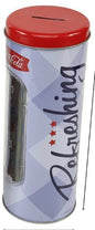 Mealheiro Lata de Metal Tema Coca-Cola 8,5 x 23 cm - Refreshing