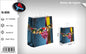 Pack 12 Sacos de Presente de Natal Azul com Laço Tamanho M