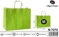 Pack 12 Sacos de Papel Horizontais Verde-Lima M 32 x 25 x 11 Cm
