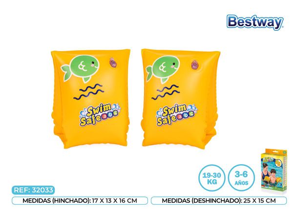 Braçadeiras 25X15 CM +3-6 ANOS Bestway