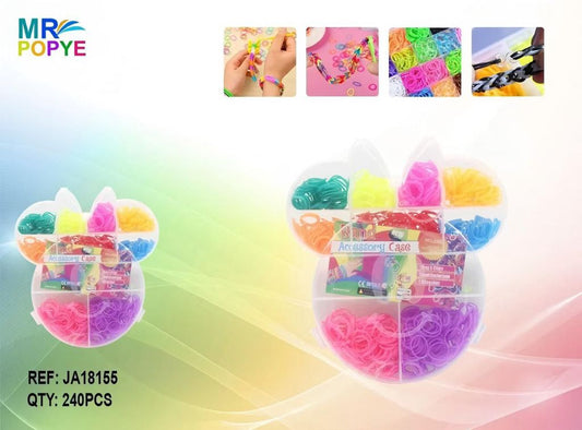 Caixa de Elásticos para Pulseiras Tema Minnie