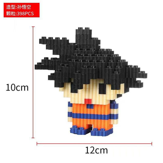 Figura de Micro-Blocos Goku 12 Cm (398 Peças)