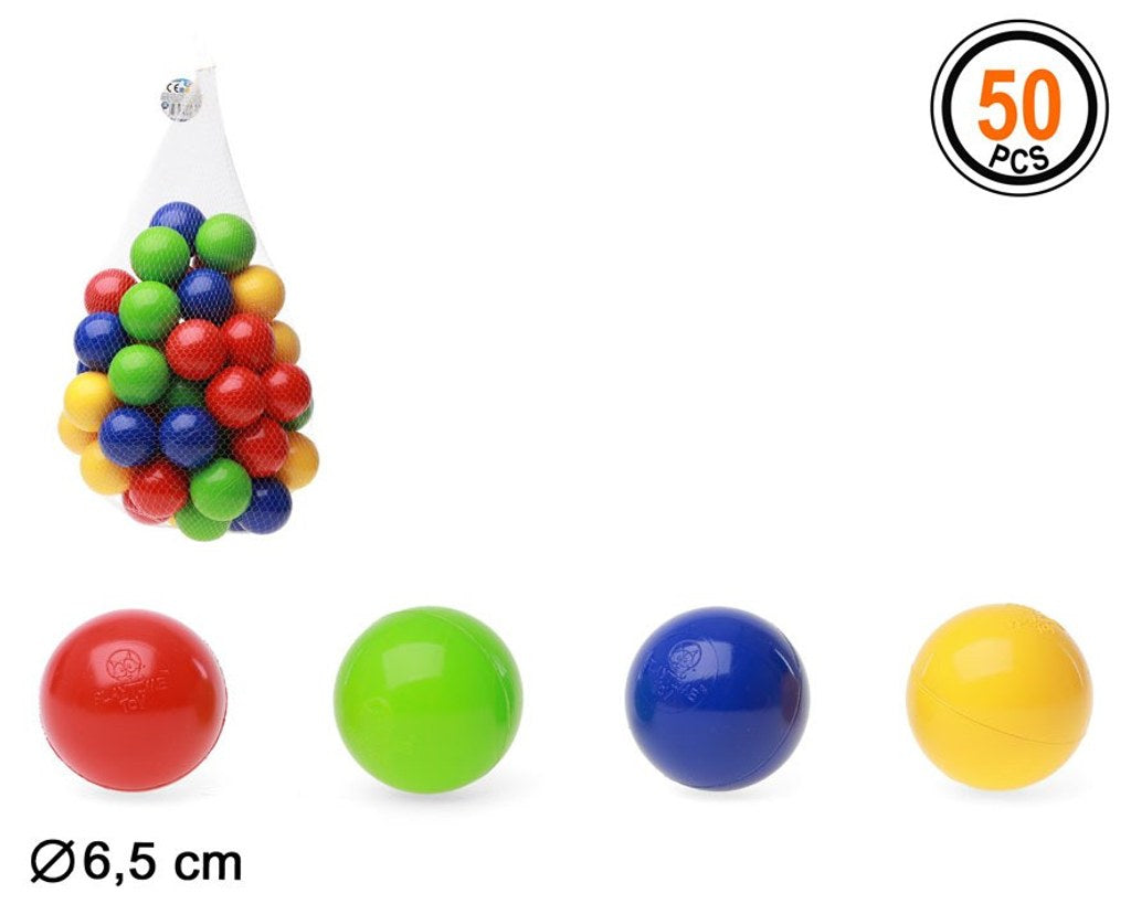 Rede com 50 Bolas Multicolor