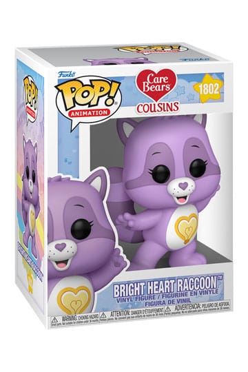 The Care Bears POP! Animation Vinyl Figure Bright Heart Raccoon 9 cm