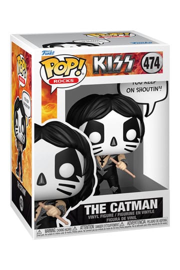 KISS POP! Sayings Vinyl Figure The Catman(R&R All Night) 9 cm