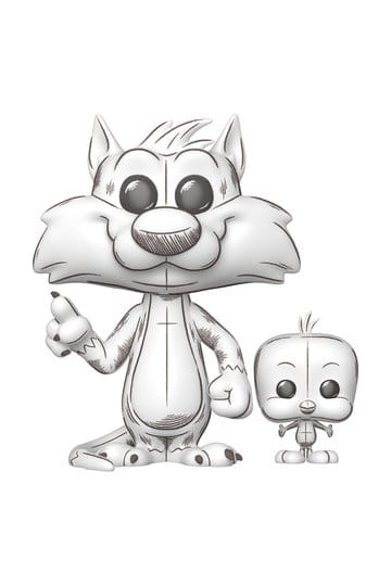 Looney Tunes POP! & Buddy Animation Vinyl Figure Sylvester & Tweety 9 cm