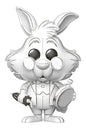 Disney POP! Vinyl Figure Sketched - White Rabbit 9 cm