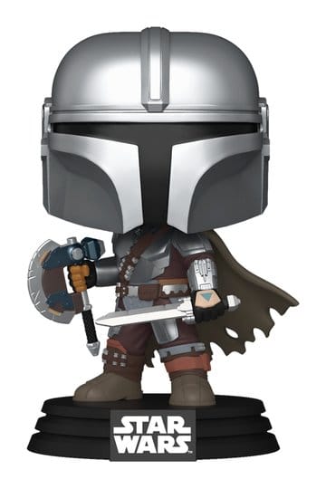 Star Wars: The Mandalorian and Grogu POP! Vinyl Figure The Mandalorian (Dual Wield) 9 cm