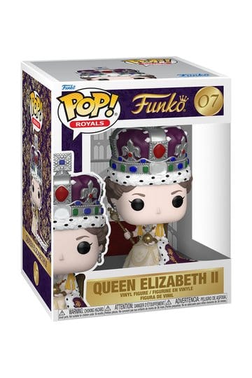 Funko POP! Premium – Rainha Isabel II na Coroação (100.º Aniversário)