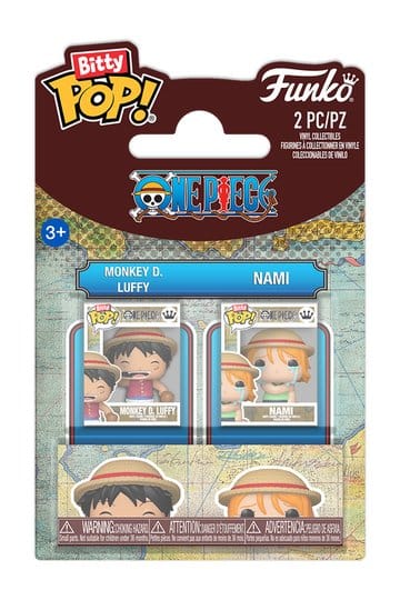 One Piece Bitty POP! Vinyl Figures 2-Pack Monkey D. Luffy & Nami 2 cm 1