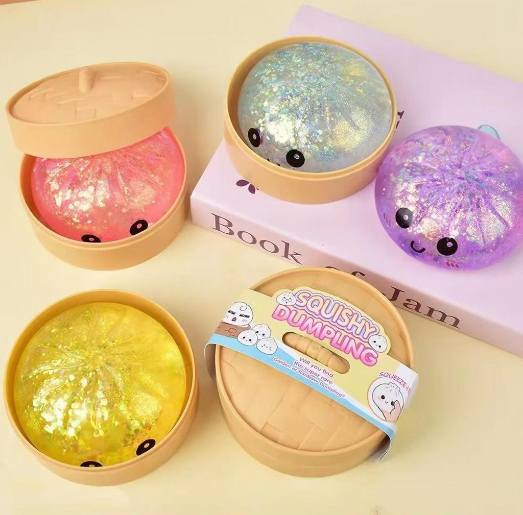 Squishy Pão com Brilhantes