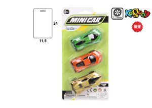 Conjunto 3 Carros Desportivos