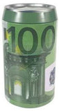 Mealheiro Lata Notas de Euro 8,5 x 16 cm - Nota de 100 €