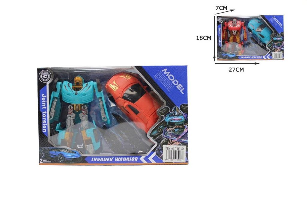 Robô Transformável com Carro 27 x 18 Cm
