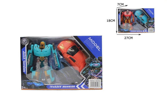 Robô Transformável com Carro 27 x 18 Cm