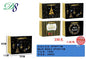 Pack 12 Sacos de Presente de Natal Preto e Dourado Merry Christmas 39 x 30 x 11 Cm
