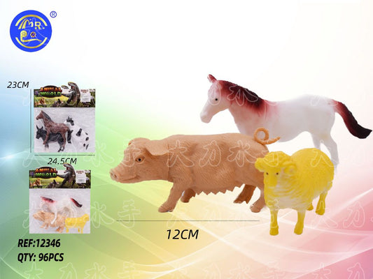 Conjunto de 3 Animais da Quinta
