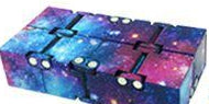 Cubo Infinito Estampado - Galáxia Rosa e Azul
