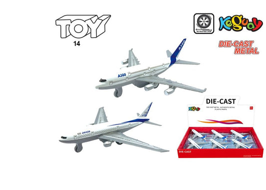 Avião Comercial de Metal de Fricção