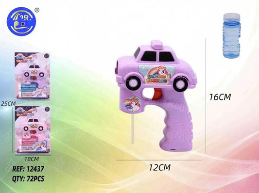 Pistola Automática de Bolhas de Sabão Unicórnio