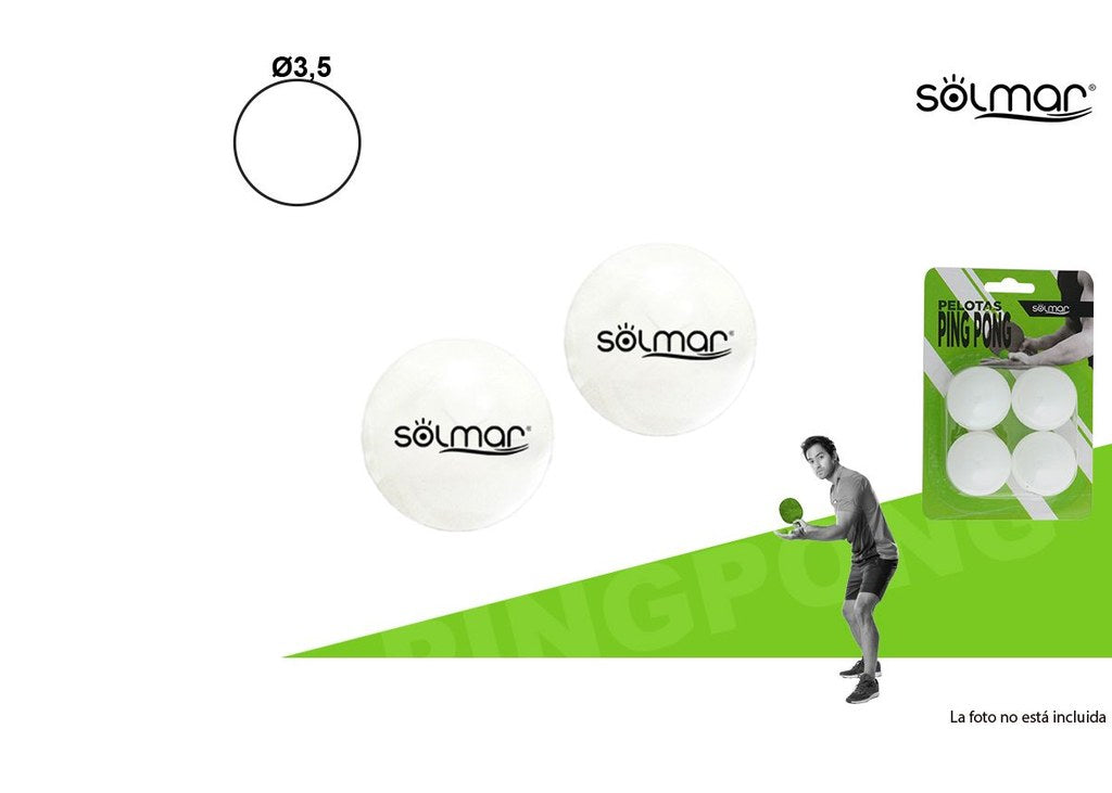 Conjunto 4 Bolas de Ping-Pong
