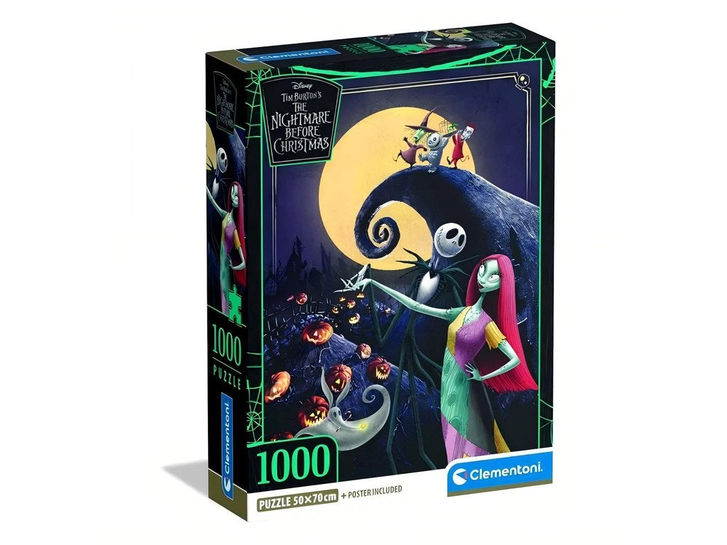 Jogo Clementoni puzzle 1000 pçs Disney Nightmare Before Xmas