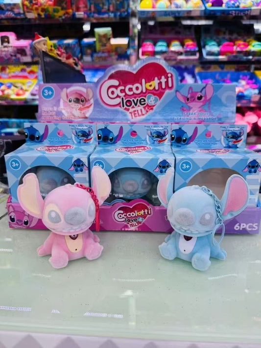 Peluche Tema Stitch que Grava Voz com Música