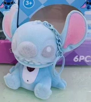 Peluche Tema Stitch que Grava Voz com Música - Azul