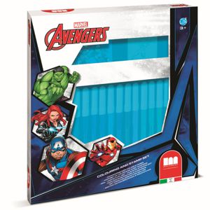 Conjunto 18 Canetas de Feltro Laváveis Tema Vingadores