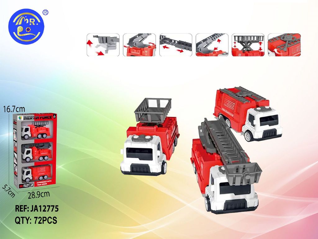 Conjunto de Carros de Bombeiros