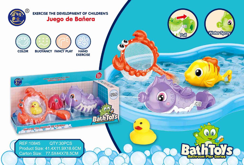 Conjunto de Banho com Baleia e Animais Marinhos