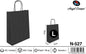 Pack 25 Sacos de Papel Preto L 32 x 40 x 14 Cm