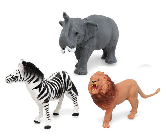 Conjunto de 3 Animais da Selva