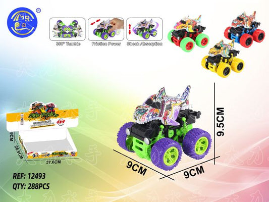 Carro Monster Truck Tubarão 9 x 9CM