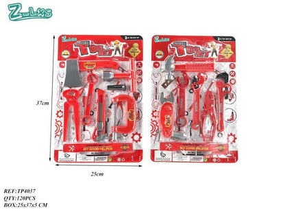 Conjunto de Ferramentas Tool Set 37 x 25 Cm (Machado ou Martelo)
