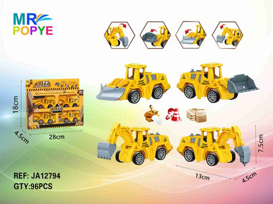 Conjunto de Carros de Construção