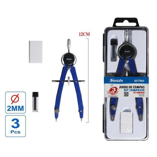 Conjunto Compasso 3 Peças