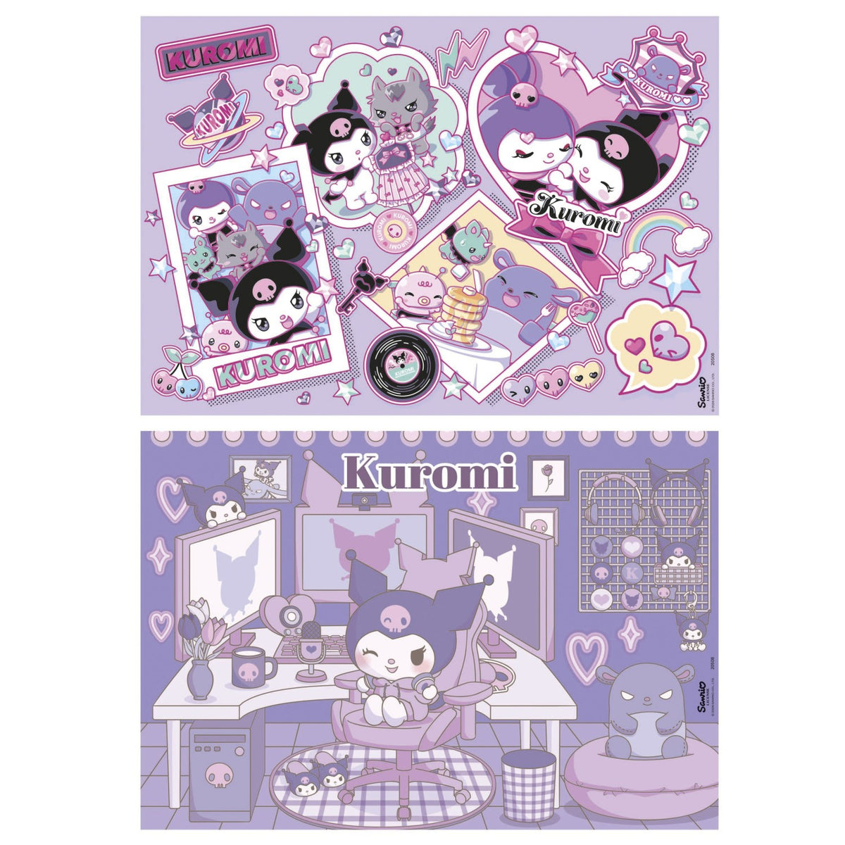 Puzzle Educa Kuromi Madeira 2x50 pçs