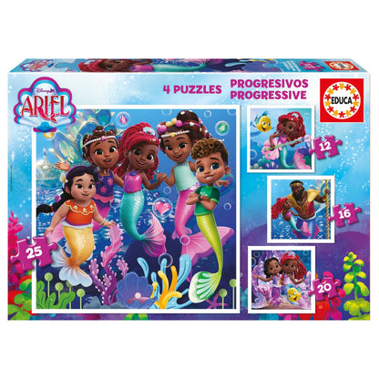 Puzzle Educa Progressivos Ariel 12-16-20-25 pçs