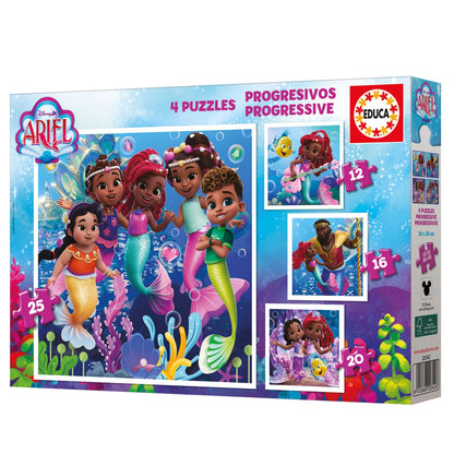 Puzzle Educa Progressivos Ariel 12-16-20-25 pçs