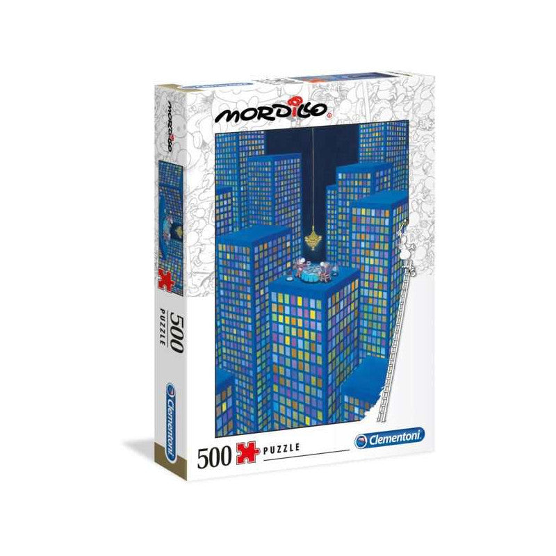 Jogo Clementoni puzzle 500 pçs Mordillo o jantar